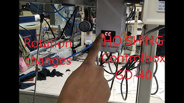 Rotation changes Over Lock Machin HO SHING Controlbox GD 40
