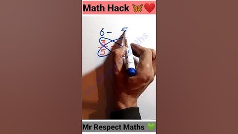 Butterfly Method For Subtracting Fractions #multiplicationtricks #maths