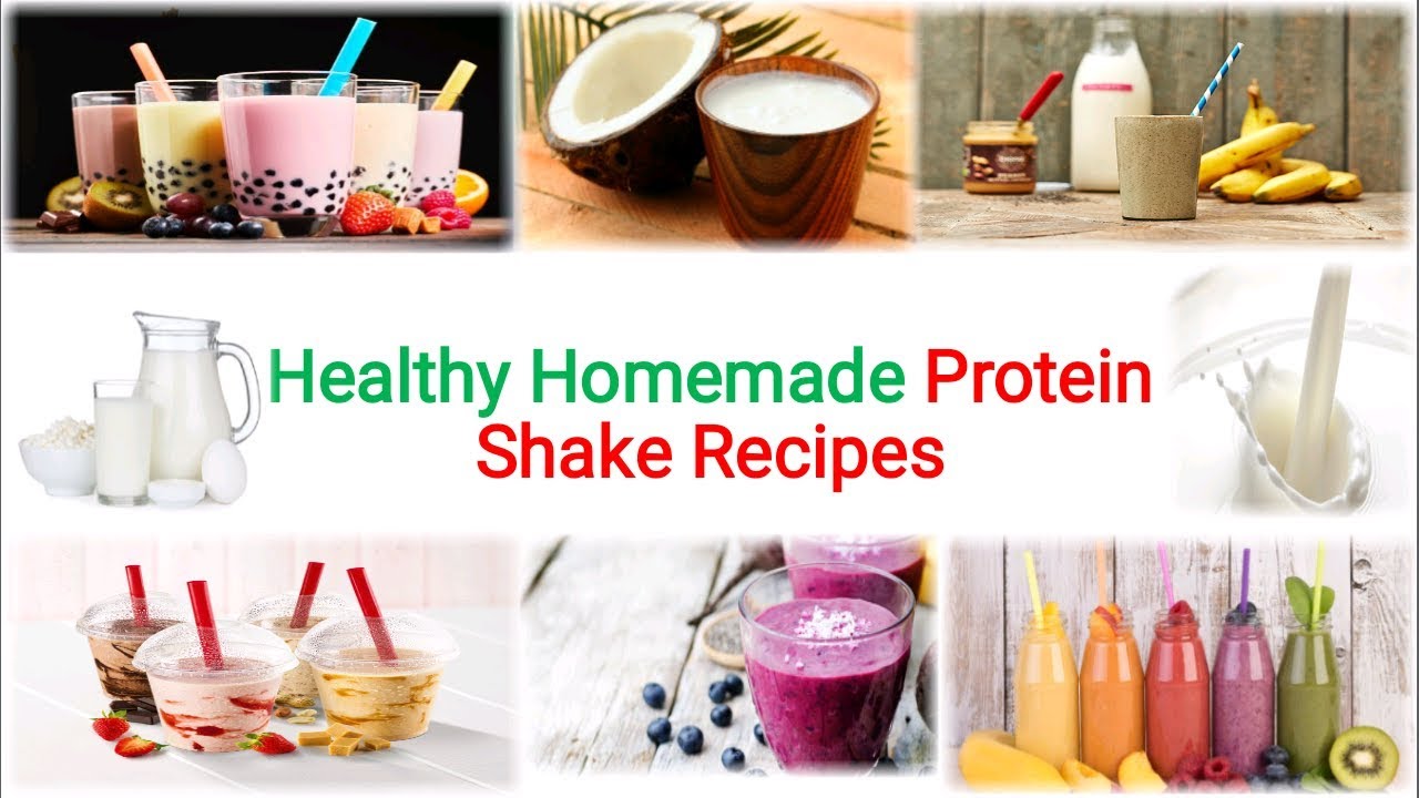 Healthy Homemade Protein Shake recipe in 5 minutes. YouTube