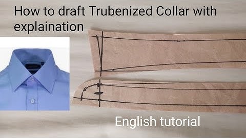How to draft pattern for trubenized collar. How to make pattern for trubenized collar. JLOS Tailored