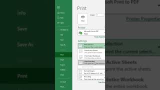 How to Convert Excel to PDF #Shorts #MSExcel #Exceltopdf