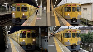 【8両編成唯一の3色LED搭載編成‼︎】西武新宿線 2000系2001F （初期車更新車）「界磁チョッパ制御＋直流複巻電動機」走行集（2021年版 • 幕搭載編成の2007Fも登場あり‼︎）