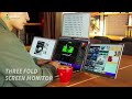 RIITEK 14" Quad Monitor Laptop Screen Extender | 4 Screen Portable Monitor for Windows &amp; Mac