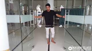 Pintu Kaca Tempered Sliding Untuk Masjid By Naseni Kaca Banda Aceh