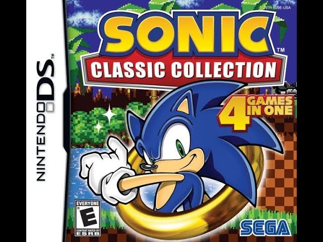 Sonic Classic Collection Nintendo DS 3DS w/ Genuine Case MISSING MANUAL  10086670356