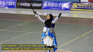 AKSI MAYORET CANTIK INI HEBAT BANGET !! (LOMBA MAYORET DI GOR TULUNGAGUNG 2023)