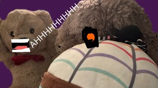 Bendy‘s kid coming to ruin bunny and bears day 🐰🐻🕷️🧁￼