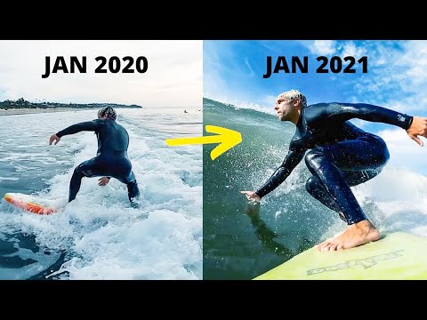 Learning To Surf In 1 Year (Progression)