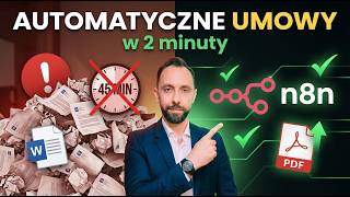 Jak automatycznie generować umowy PDF w n8n — krok po kroku