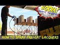 How to Spray Lacquer l Pre Cat l HVLP l Fuji Spray