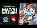 Nrl 2024  sharks v dragons  match highlights