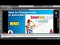 Unit conversion in AutoCAD  |AutoCAD TUTORIALS for Beginners |full classes of Autocad |Hindi