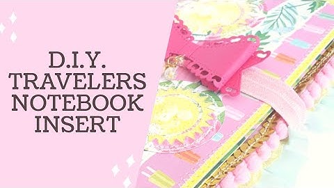 My First DIY Travelers Notebook Insert ¦ Project Share ¦