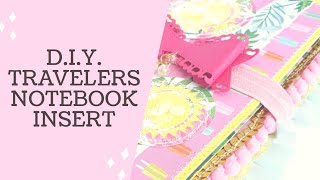 My First DIY Travelers Notebook Insert ¦ Project Share ¦