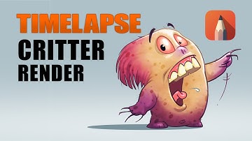Autodesk Sketchbook Pro : Quick Critter Render TimeLapse