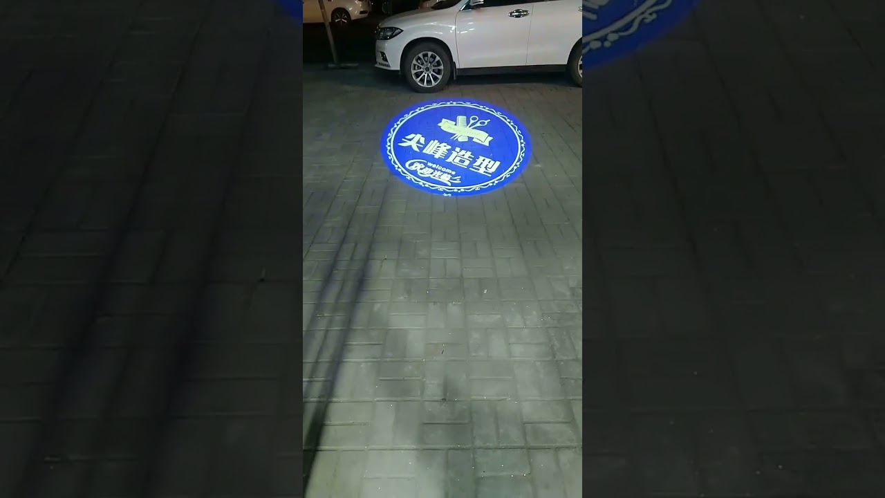 Outdoor waterproof custom logo projection indoor floor rotate gobo projector led advertising light