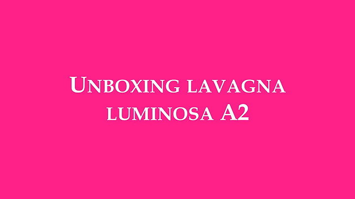 Unboxing lavagna luminosa A2