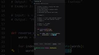 How to reverse words in a string in python? #datastructureandalgorithm #python