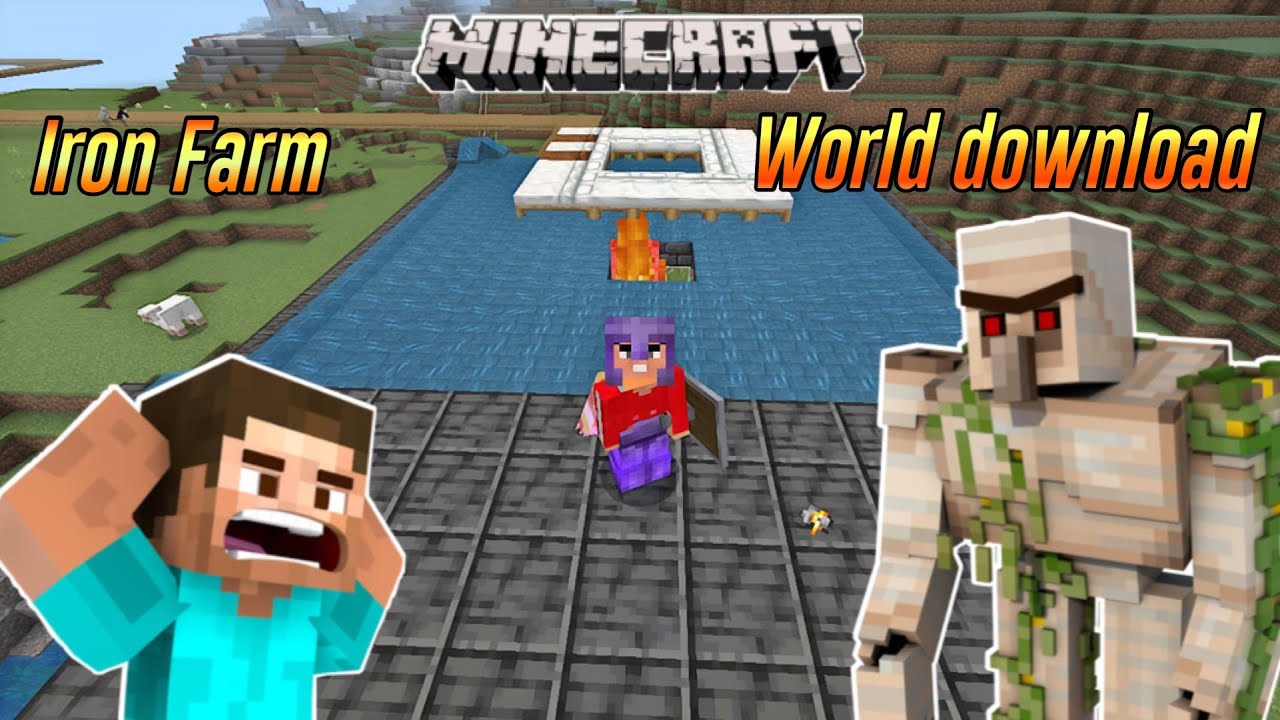 Minecraft I Make Iron Farm World Download Solo Survival Series 12