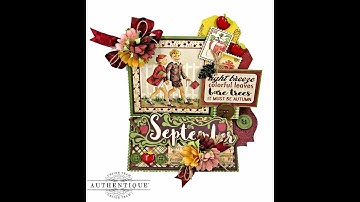Authentique September Desk Calendar Tutorial