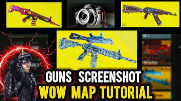 How to take Guns Pictures in wow pubg mobile | guns screenshot tutorials 