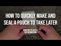 How to seal a blate papes edible film to take with you in under 1 minute