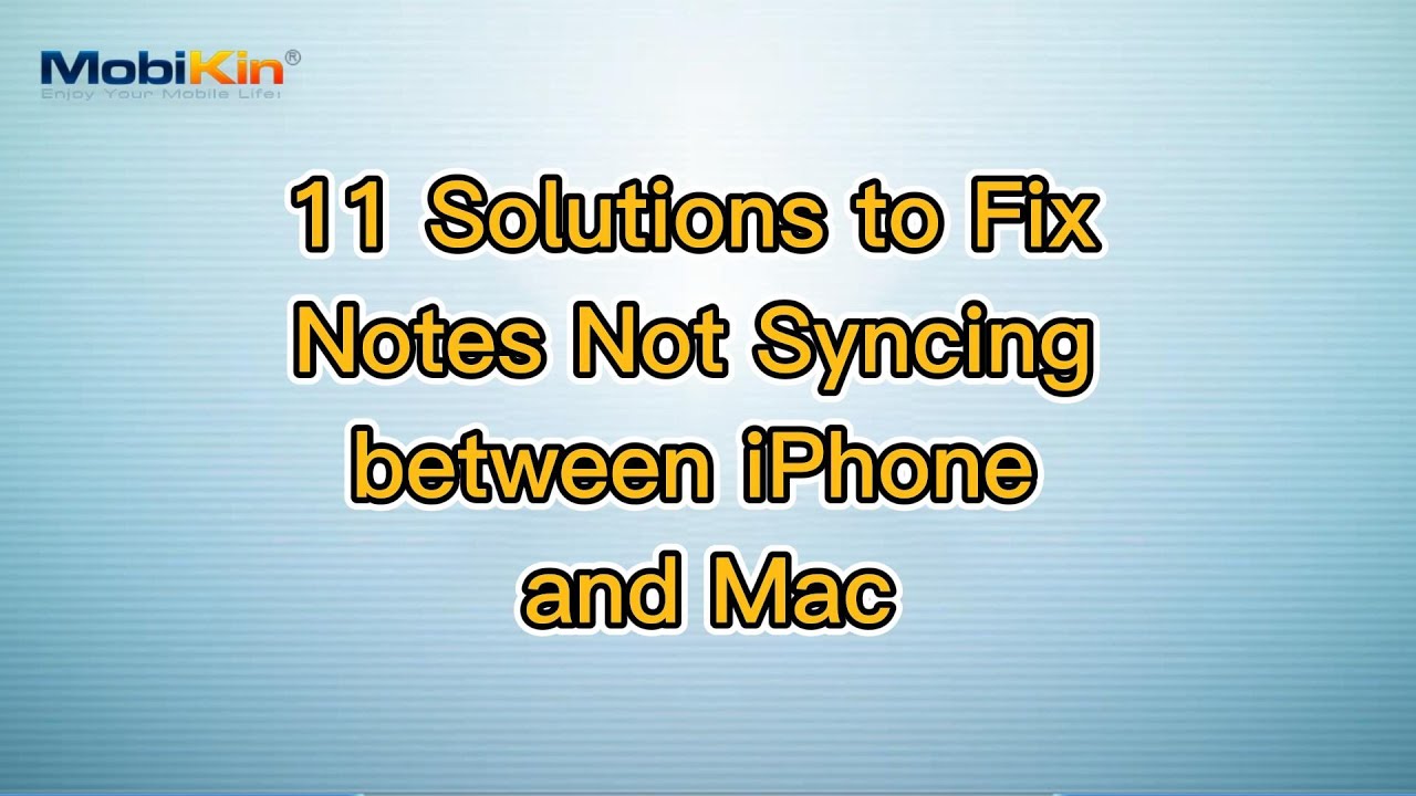 11 Solutions To Fix Notes Not Syncing Between IPhone And Mac YouTube 11 Solutions To Fix Notes Not Syncing Between IPhone And Mac YouTube