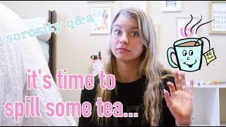 SPILLING THE SORORITY TEA | alabama sorority rush Q & A
