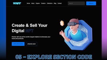 Building a Responsive WEB3 NFT Website with HTML CSS & JavaScript with Source Code | Explore Section