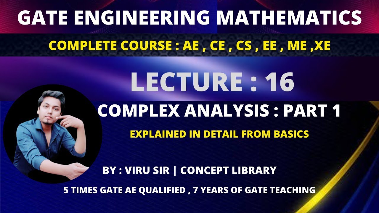 complex analysis for GATE part-1 | Complete engineering mathematics ...