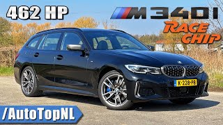 462HP BMW M340i G21 Touring @RaceChipChiptuning | REVIEW on Autobahn by AutoTopNL