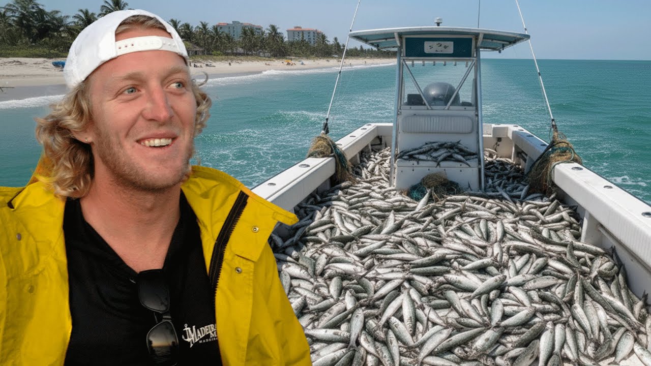 Я поймал 2600 фунтов рыбы за 1 час!