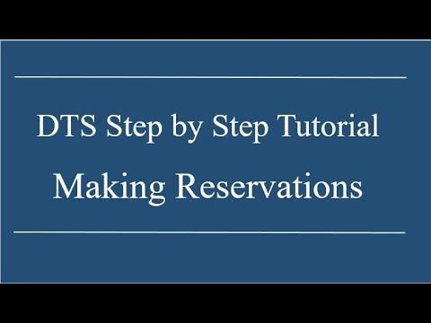 514th AMW DTS Step by Step Tutorial   Making Reservations in DTS