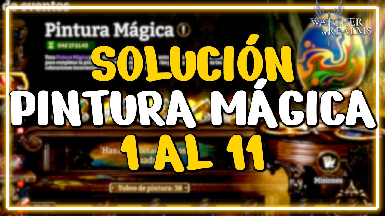 Solución Pintura Mágica TODOS LOS NIVELES (1 al 11) 