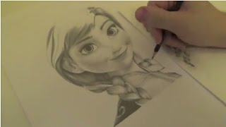 Speed Drawing: Anna from Frozen