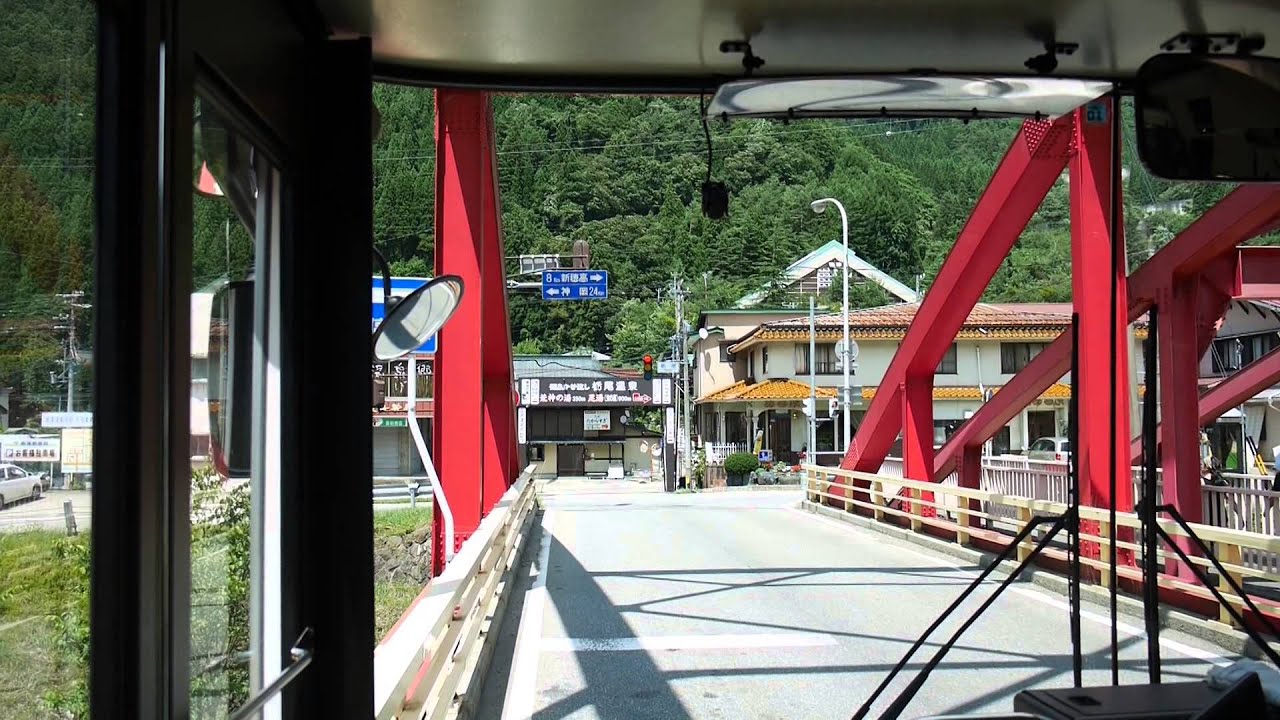 【前面展望】平湯温泉ー新穂高ロープウェイ【濃飛バス】