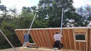 Wall jacks in use