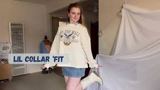 Em’s Mall TRY ON HAUL [4K] | spring 2024 | COWBOY CORE | skirts and vests xoxoxo