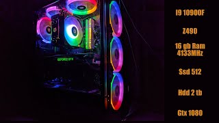 Обзор и тестирование системного блока на I9 10900f + Gtx 1080