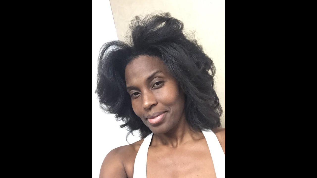 flat-iron-natural-hair-without-blow-drying-big-hair-youtube