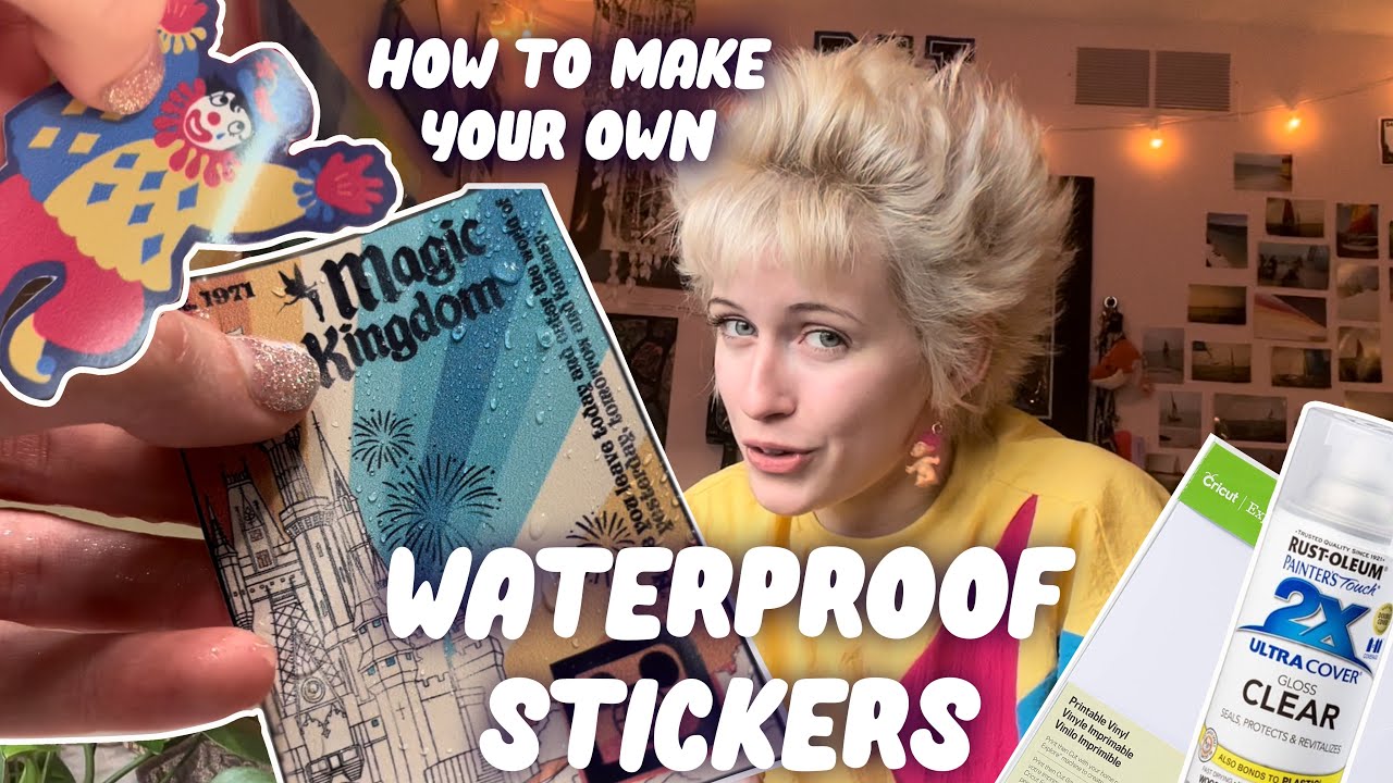 D.I.Y. Waterproof Vinyl Stickers - How to make glossy finish stickers ...