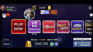 Teen Patti Gold - 3 Patti, Rummy, Poker Card Game - 2020-05-26 screenshot 3