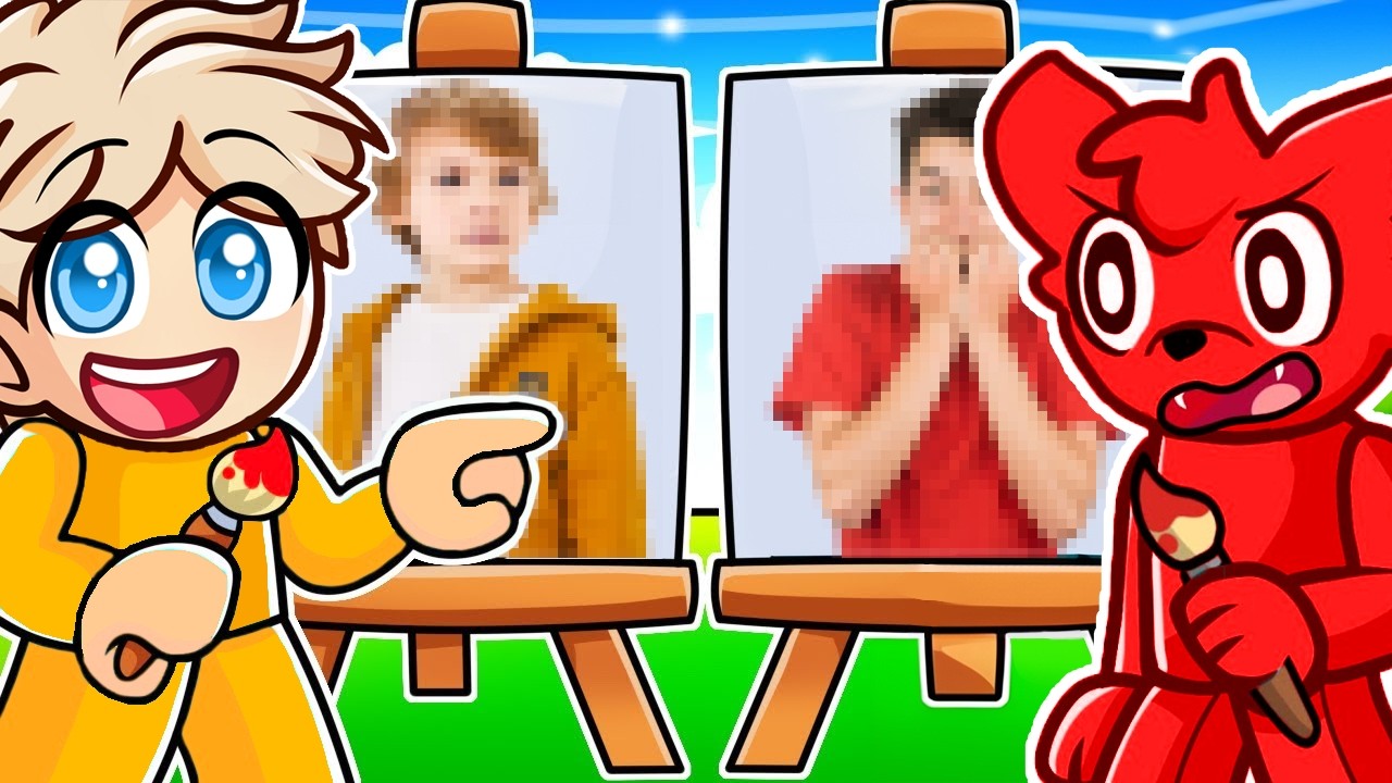 Rysujemy PRAWDZIWE TWARZE YOUTUBERÓW w Roblox!🤣🤣