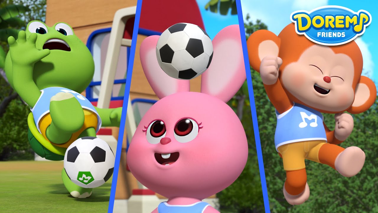Fun Ball Play Time│Doremi 10 Minute Songs│Soccer Song for kids│Doremi Friends - Nursery Rhymes