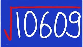 Square Root of 10609 | Squares and Square Root | Clear Audio MIC