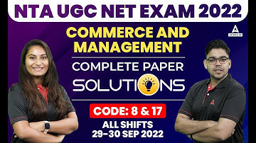 UGC NET Commerce & Management | Paper-2 Analysis | 29-30 Sep 2022 | UGC NET Adda247