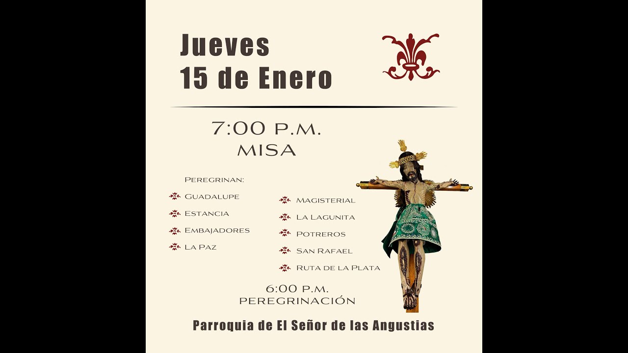 PEREGRINACION TARDE 15/01/2026  FERIA NACIONAL RINCON DE ROMOS AGS MX