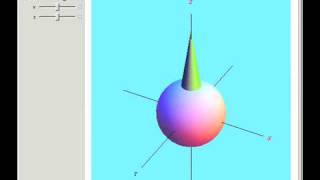 Cone Placed on a Sphere