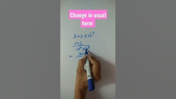 Change standard form in to usual form #exponentsandpower