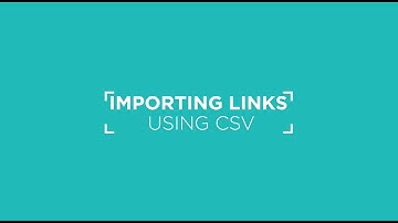 Import Links in CSV File to Stacks